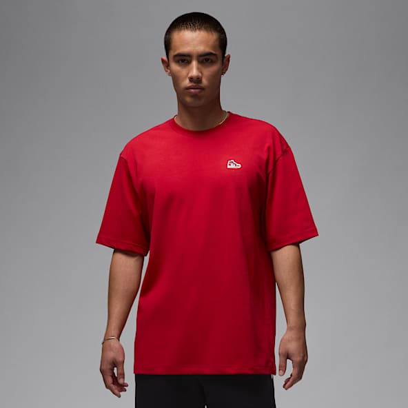Uomo Rosso Top maglie e t shirt. Nike IT